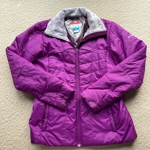 Columbia Omni-heat purple coat women small